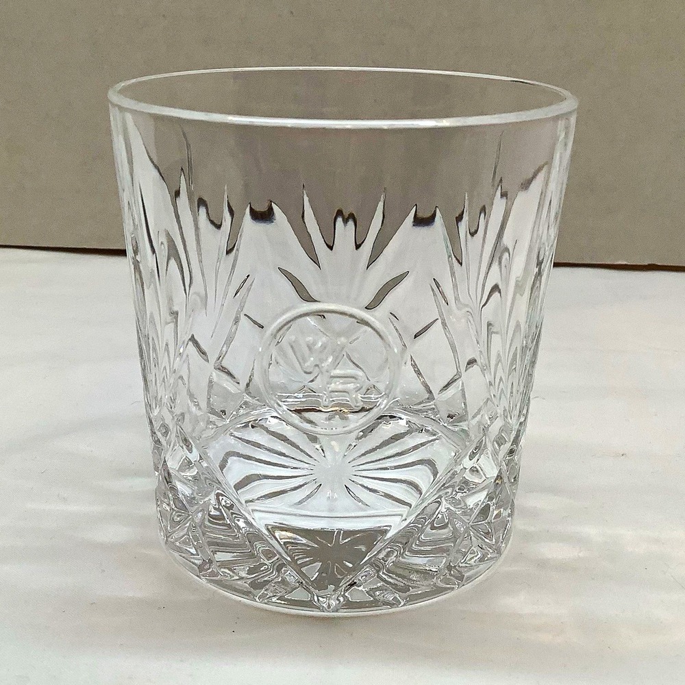 Woodford Reserve Bourbon Whiskey Crystal Glass Lowball On The Rocks Collectable